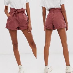 Abercrombie & Fitch Utility Paper-bag shorts